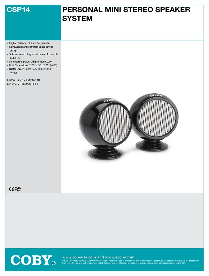 Coby CSP14 User manual