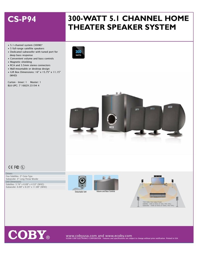 Coby CSP-94 User manual