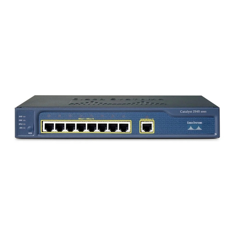 Cisco Catalyst Series Switch 2940 User manual