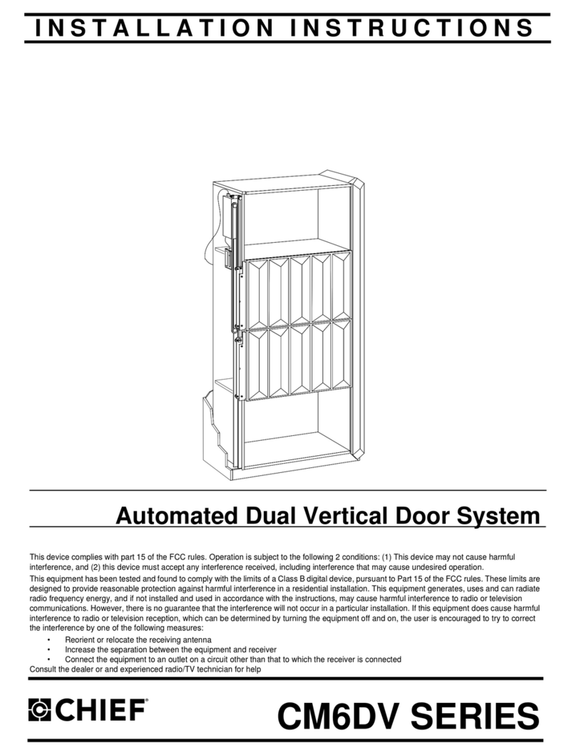CHIEF CM6DV SERIES installation instructions