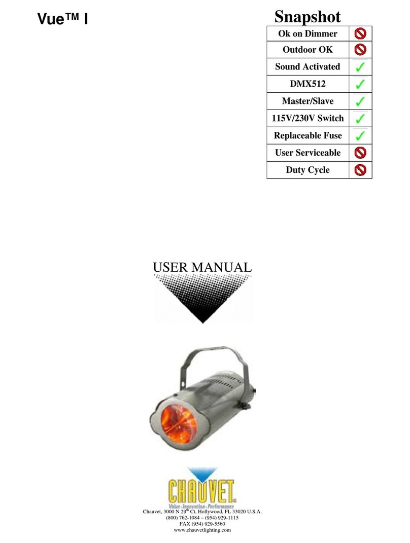 Chauvet Vue I User manual