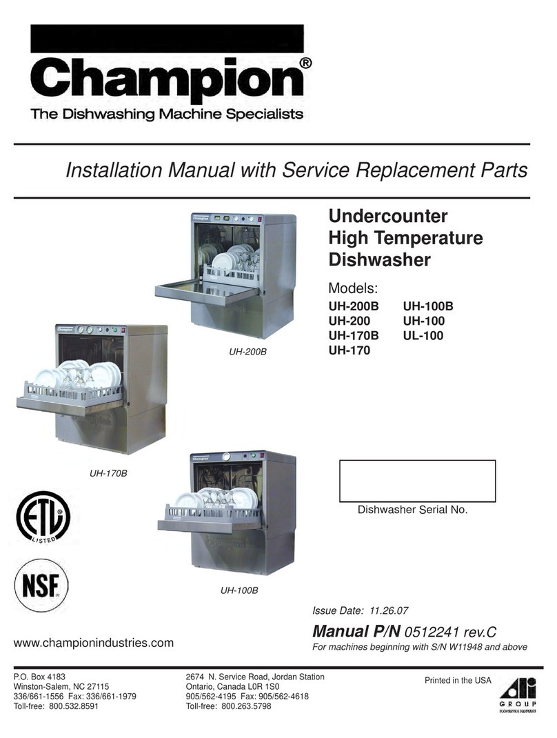 Champion UH-170B installation manual