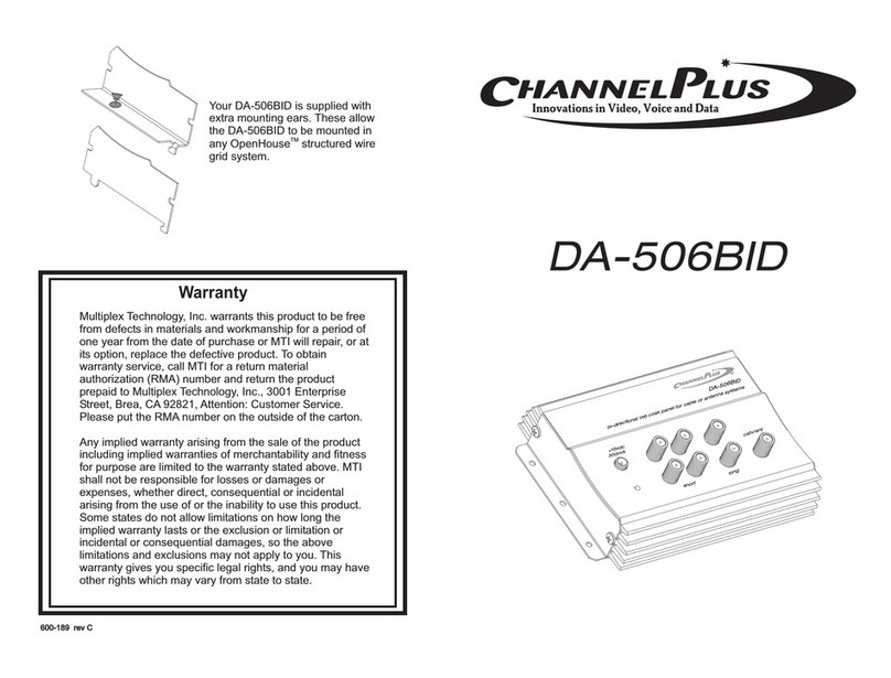 Channel Plus DA-506BID user manual