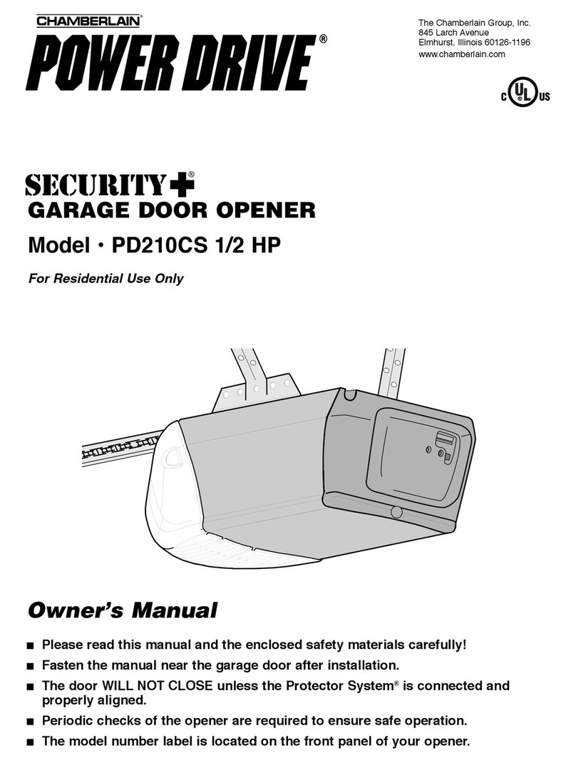 Chamberlain Power Drive Security+ PD210CS owner's manual Chamberlain Power Drive Security+ PD210CS owner's manual