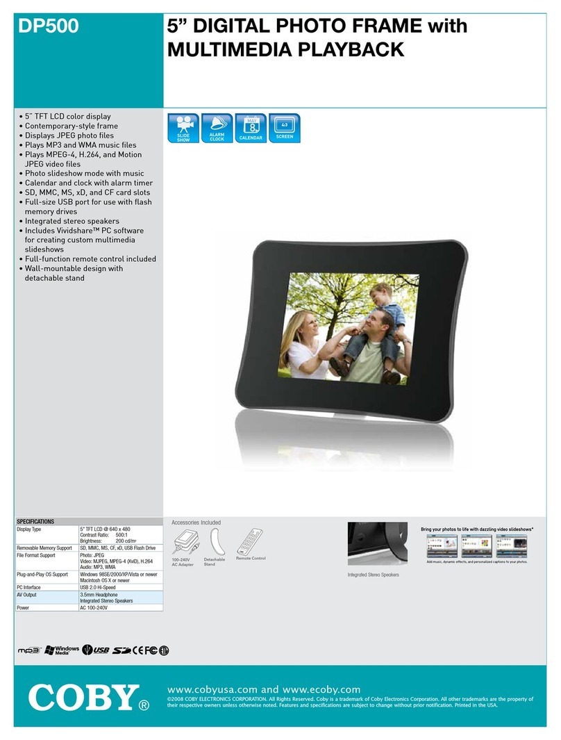 Coby DP-500 User manual