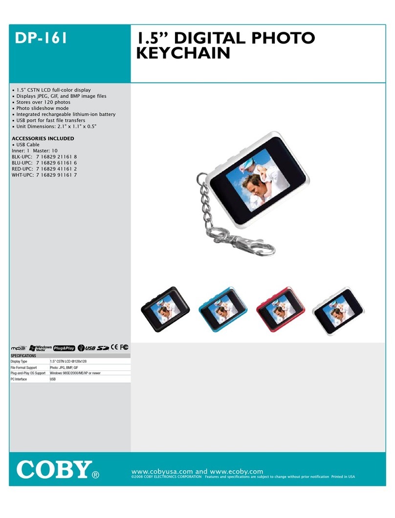 Coby DP161 Series User manual Coby DP161 Series User manual