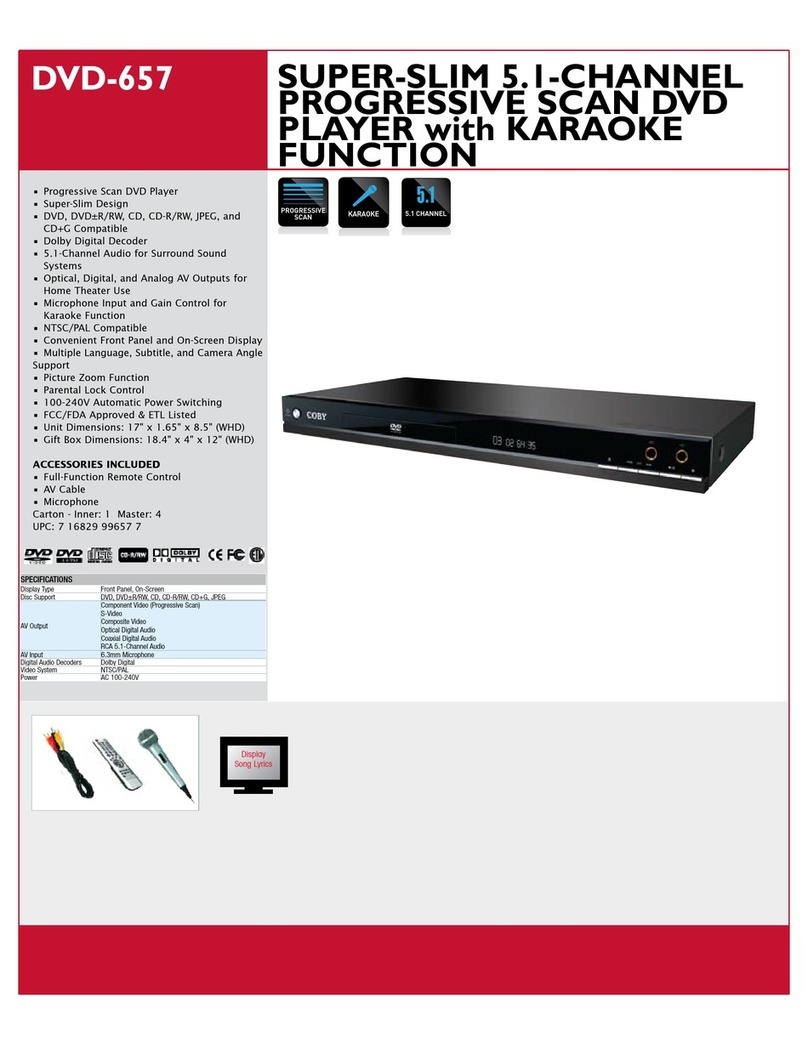 Coby DVD-657 Specifications