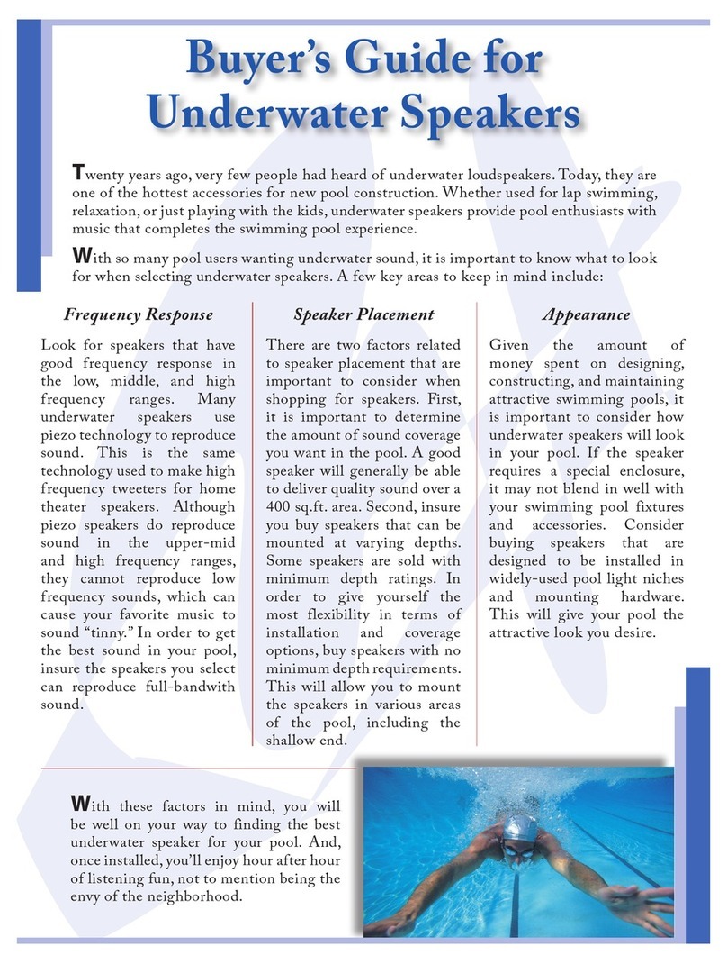 Clark Synthesis TACTILE SOUND AQ339 Aquasonic user guide