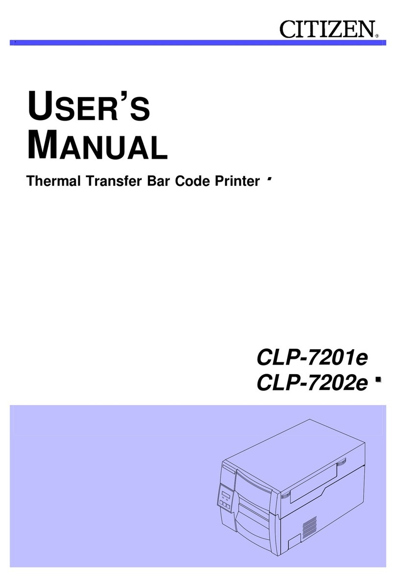 Citizen CLP 7202e User manual