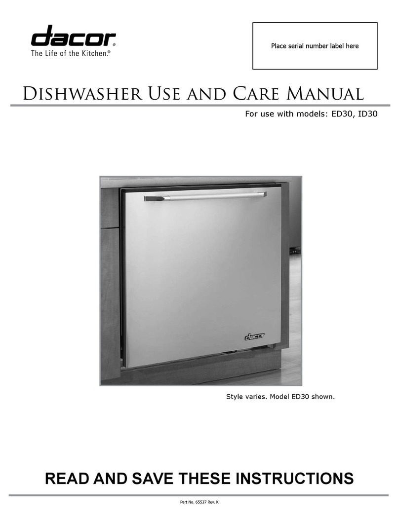 Dacor Epicure ED30 User manual