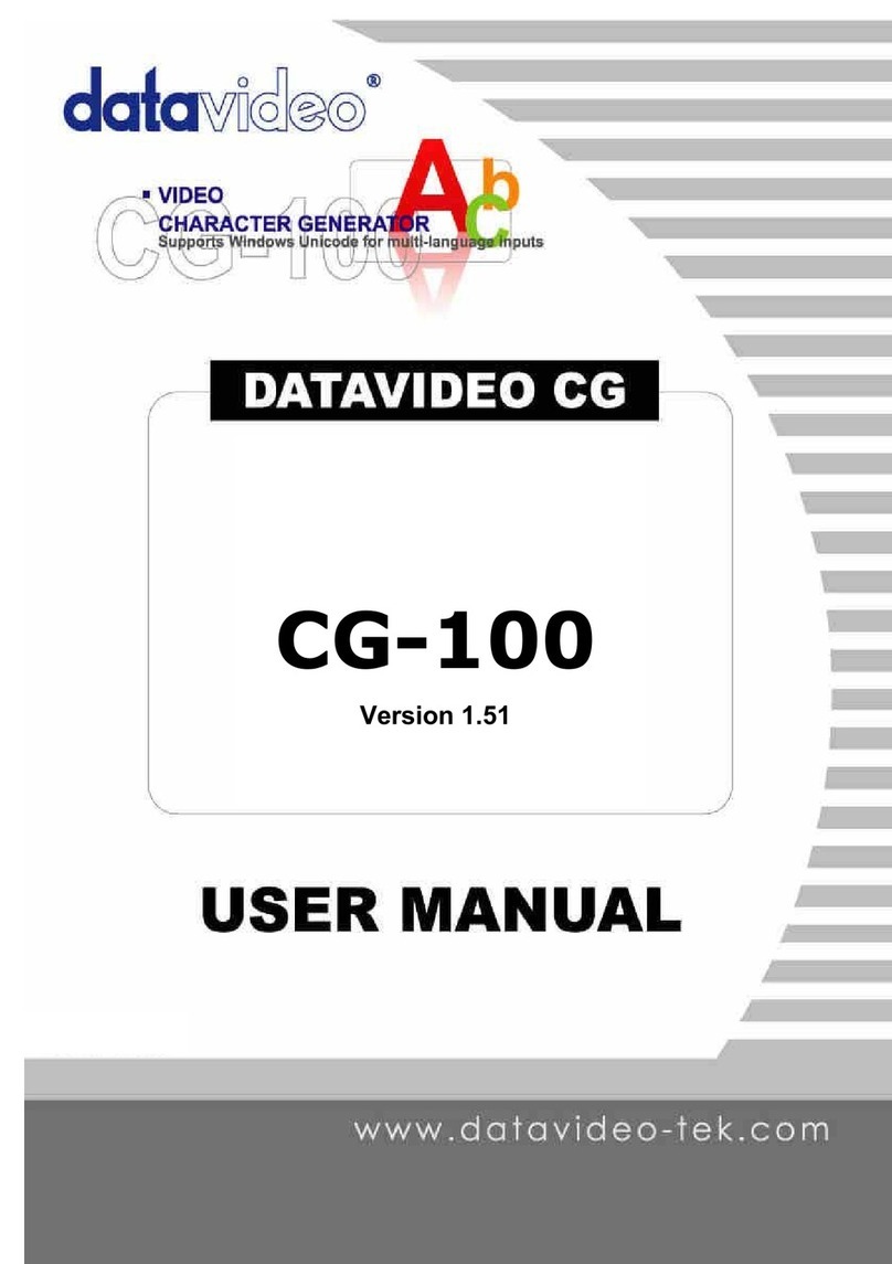 Data Video CG-100 user manual Data Video CG-100 user manual