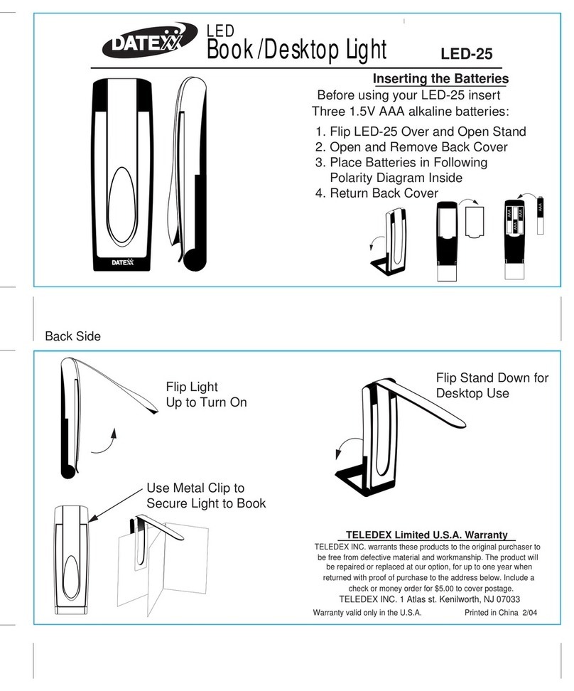 Datexx LED-25 User manual