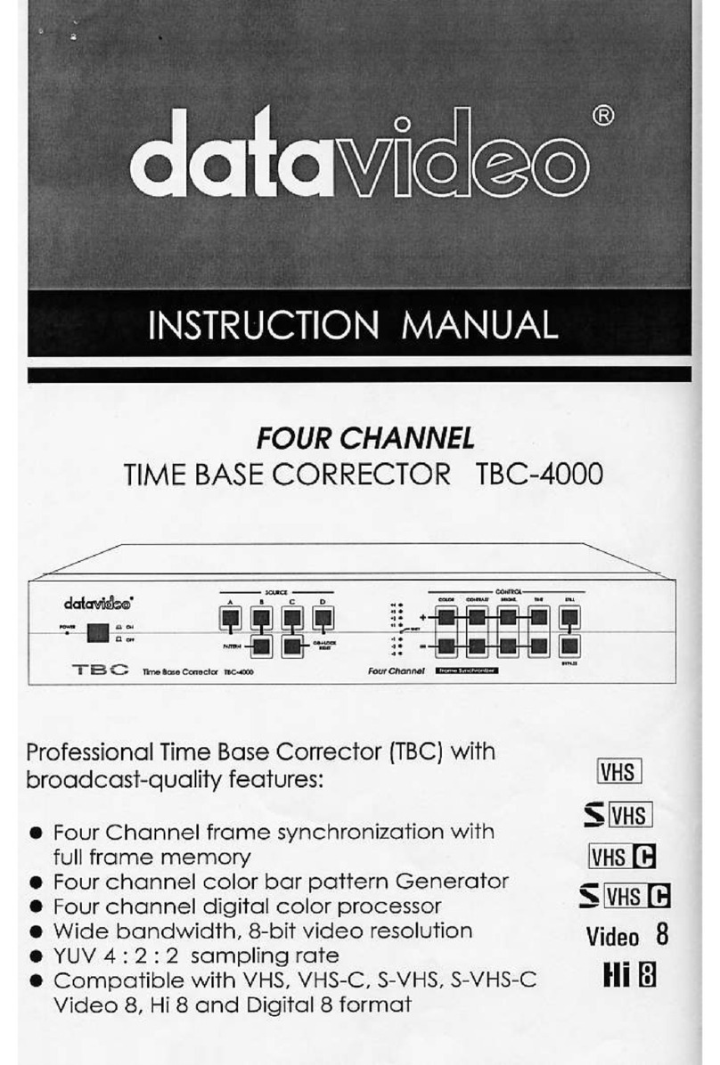 Data Video TBC-4000 user guide