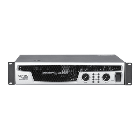 Crest Audio CC1800 User manual