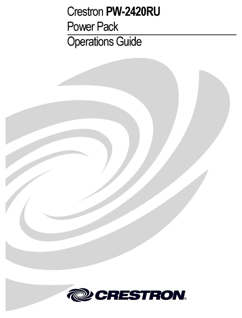 Crestron PW-2420RU User manual