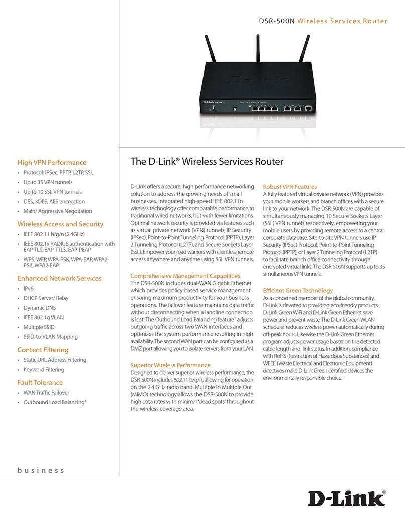 D-Link DSR-500N User manual