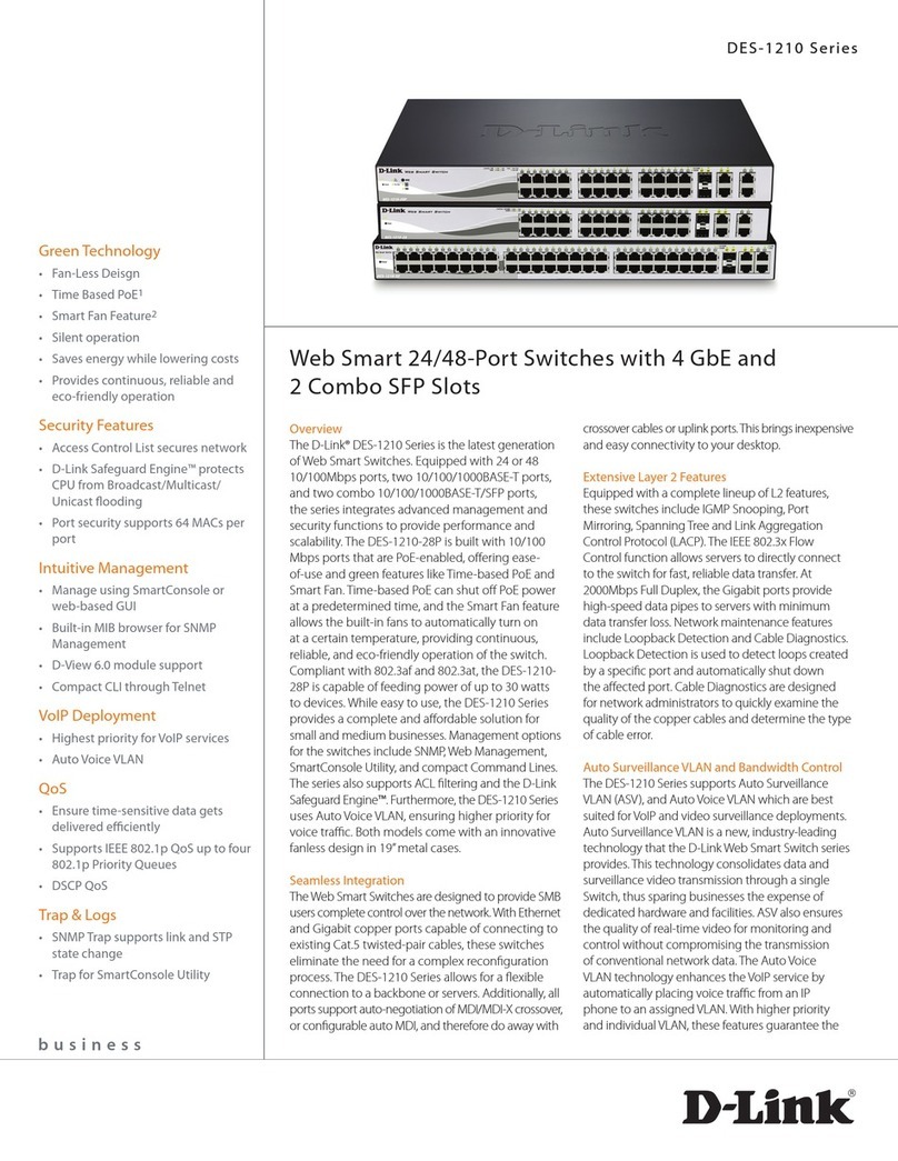 D-Link Web Smart DES-1210-28P User manual