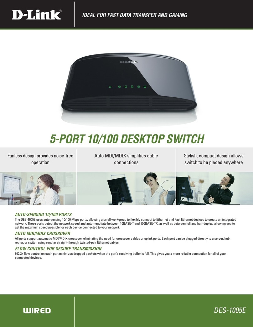 D-Link DES-1005E User manual