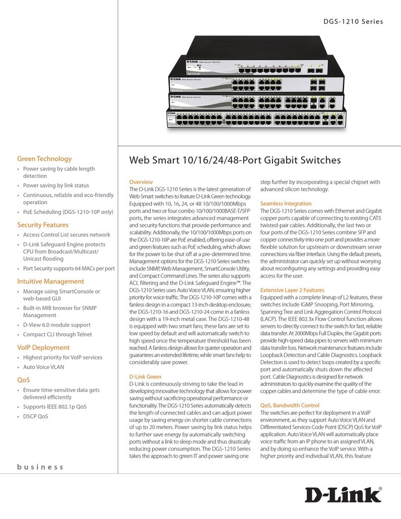 D-Link DGS-1210-10P User manual D-Link DGS-1210-10P User manual