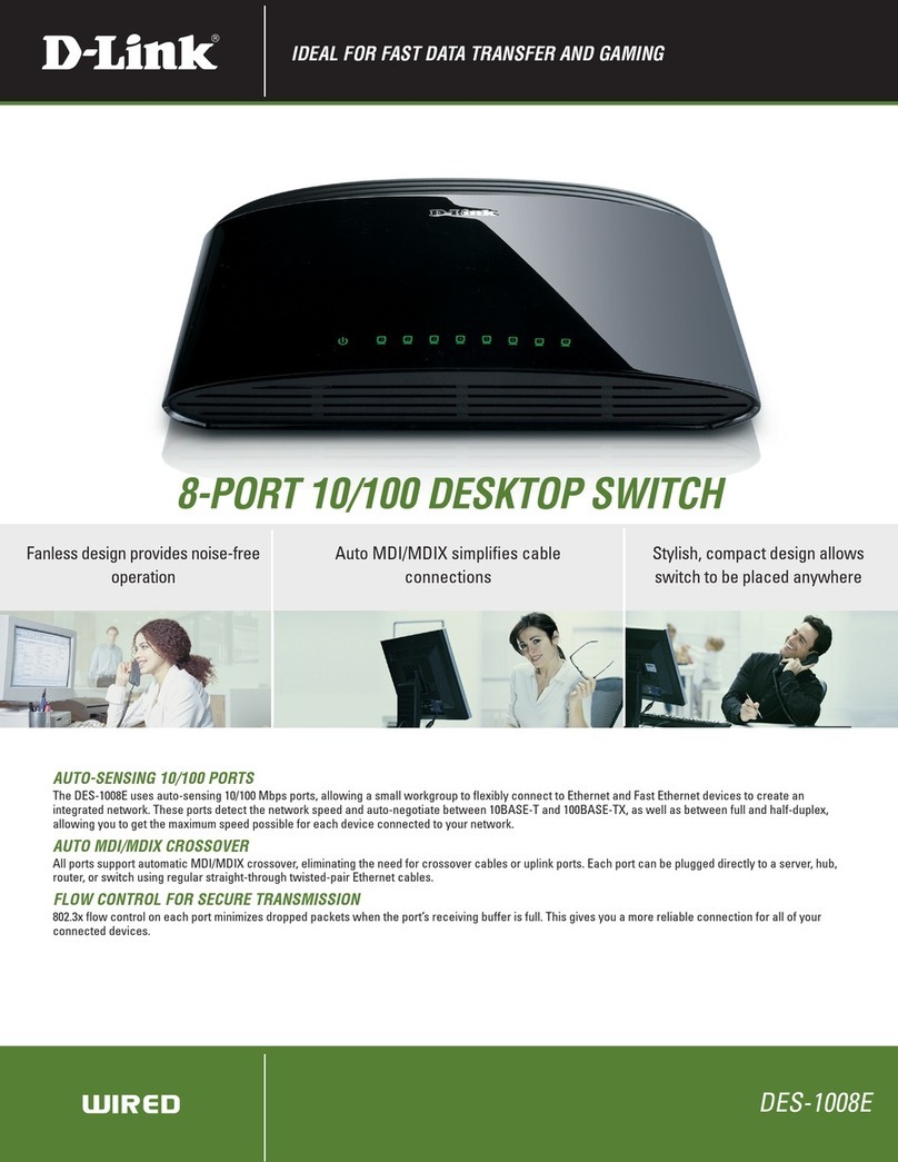D-Link DES-1008E User manual D-Link DES-1008E User manual