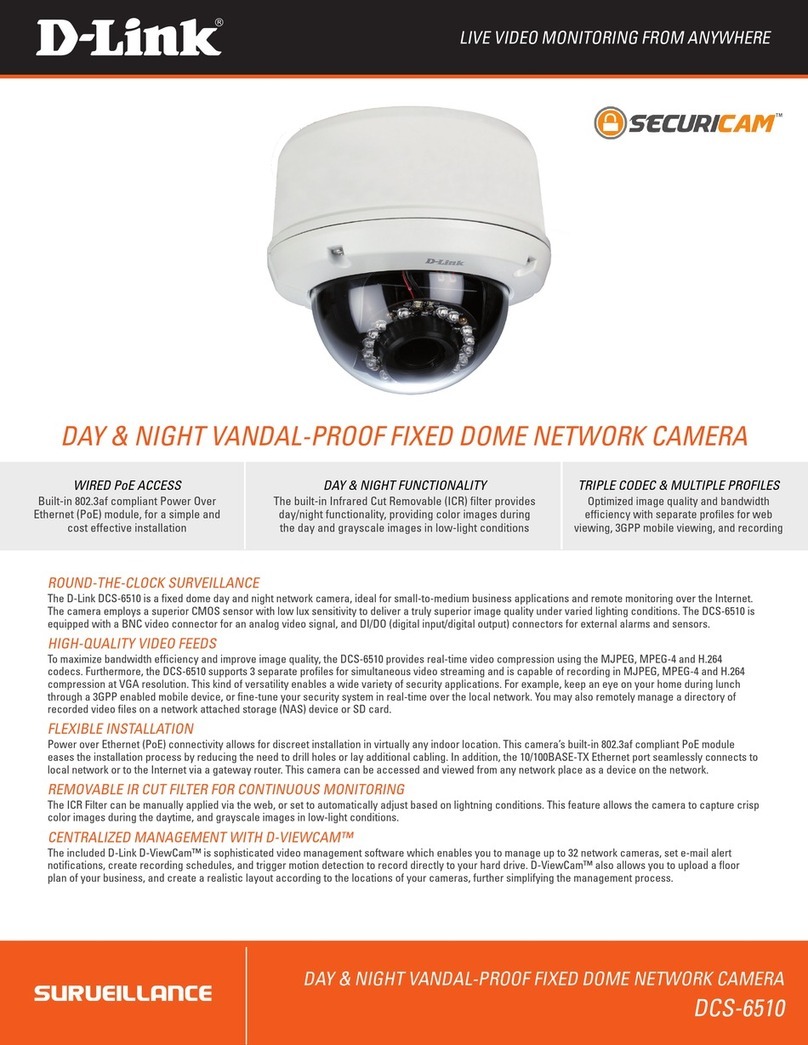 D-Link SecuriCam DCS-6510 User manual