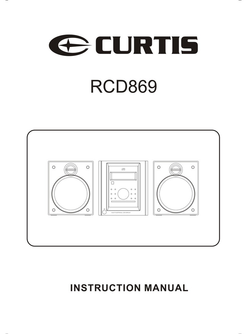 Curtis RCD869 instruction manual