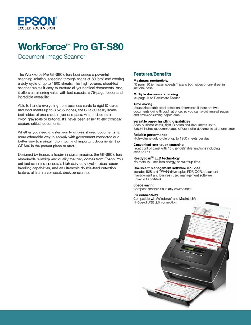 Epson Pro GT-S80 User manual