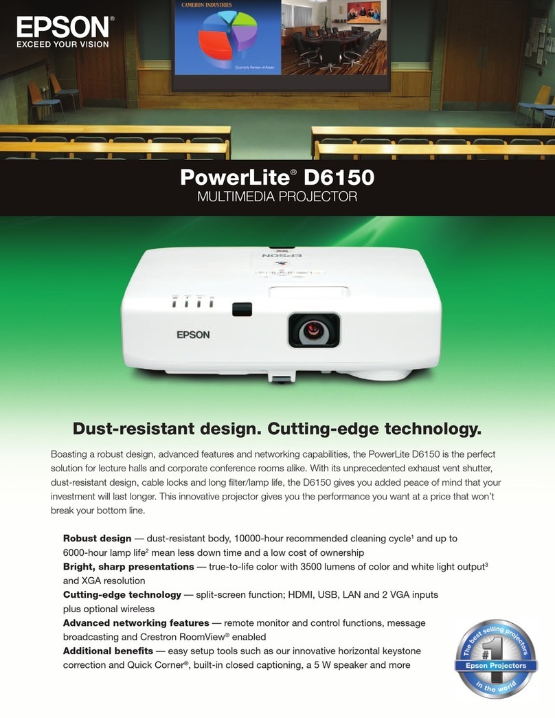 Epson PowerLite D6150 Brochure & specs
