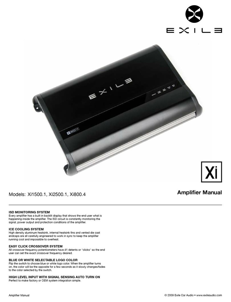 Exile Xi Series Xi1500.1 owner's manual