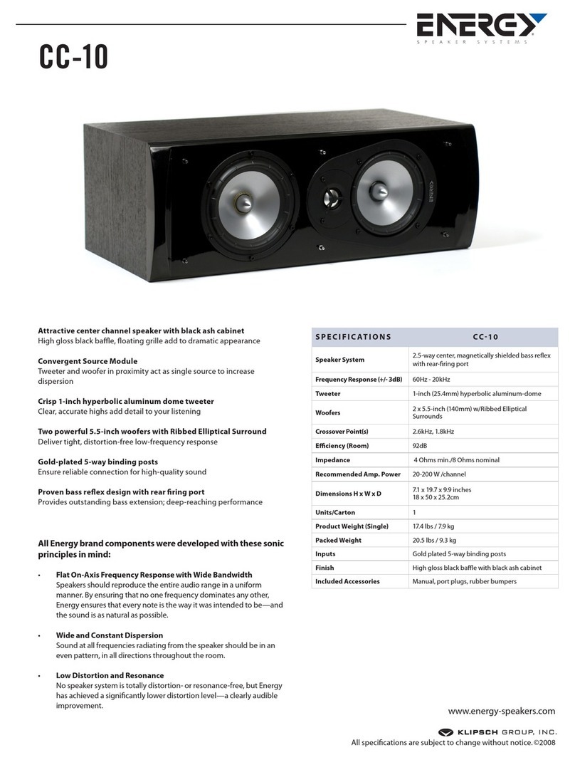 Energy Connoisseur CC-10 User manual
