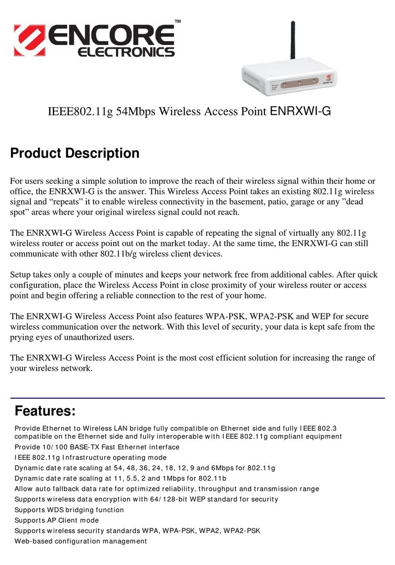 Encore ENRXWI-G User manual