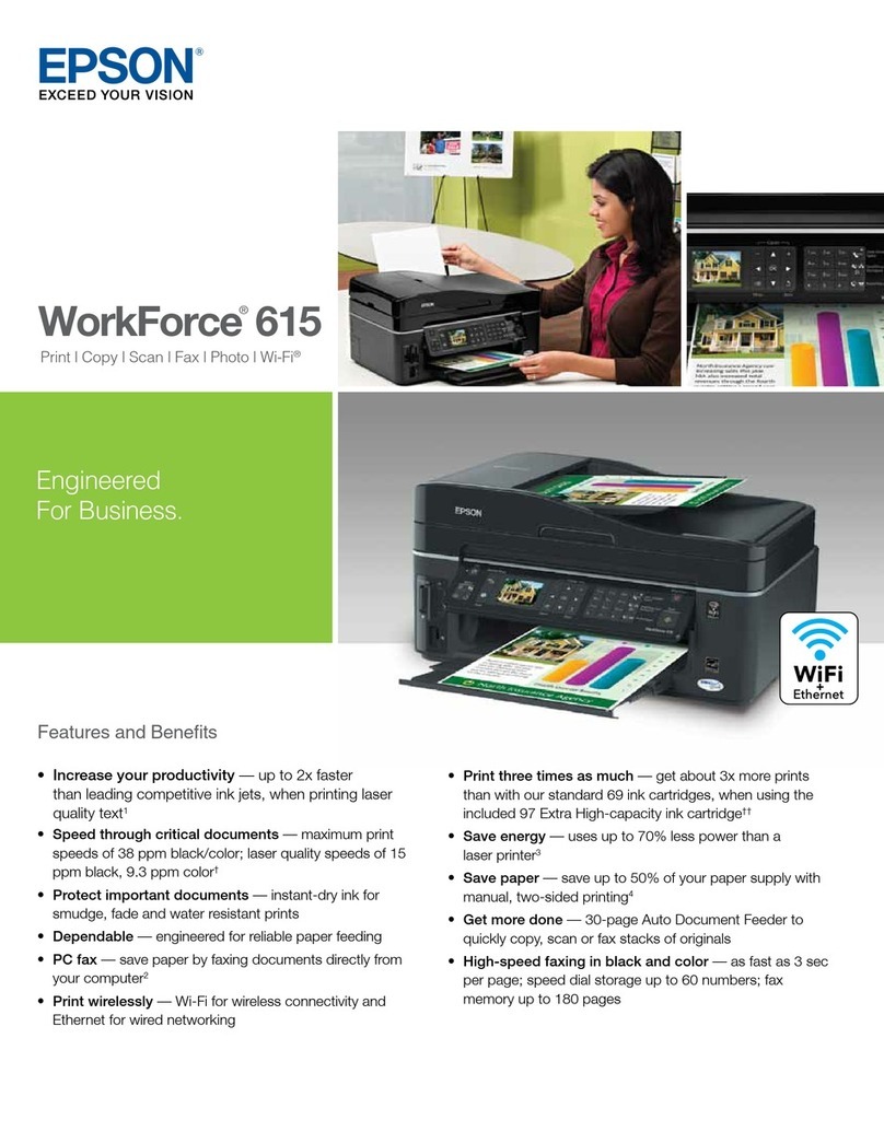 Epson WorkForce 615 Specifications