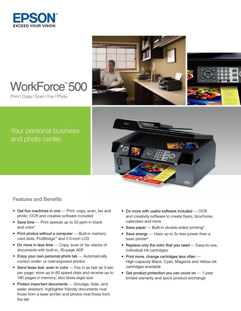Epson WorkForce 500 User manual