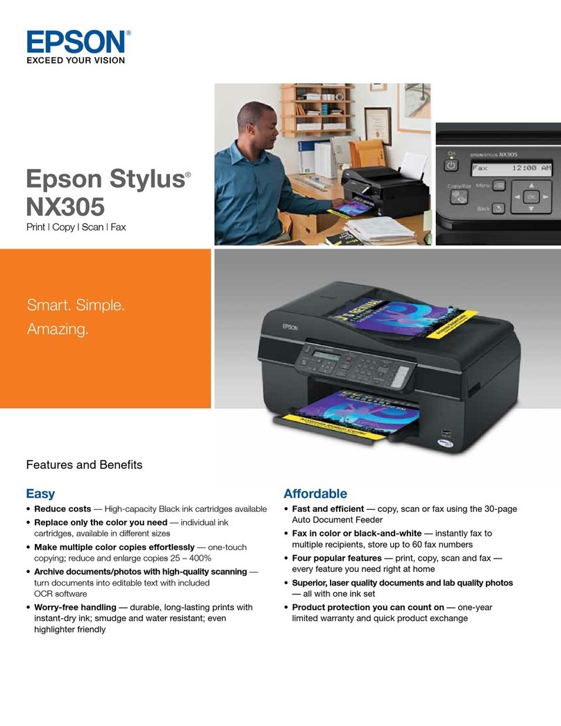 Epson Stylus NX305 Series User manual