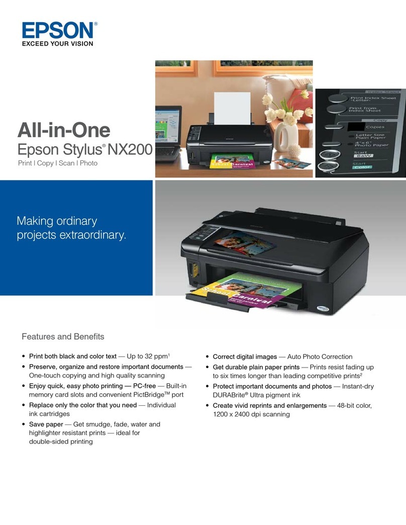Epson Stylus NX200 User manual