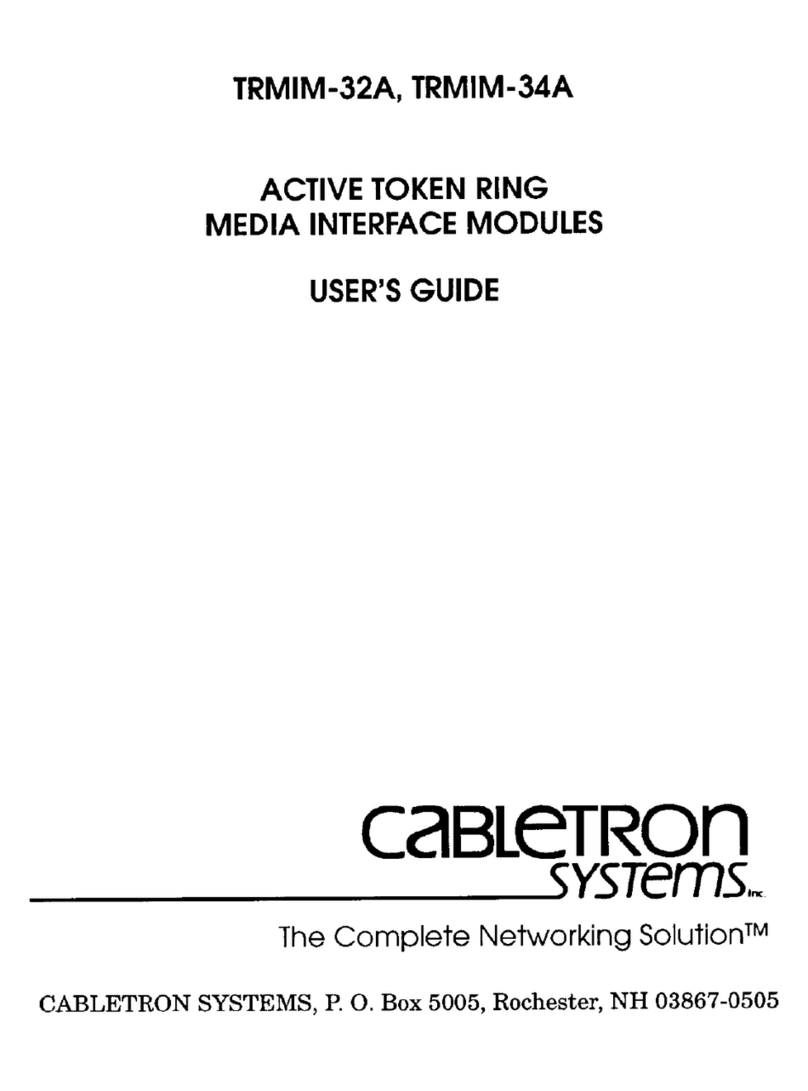 Cabletron Systems TRMIM-32A User manual