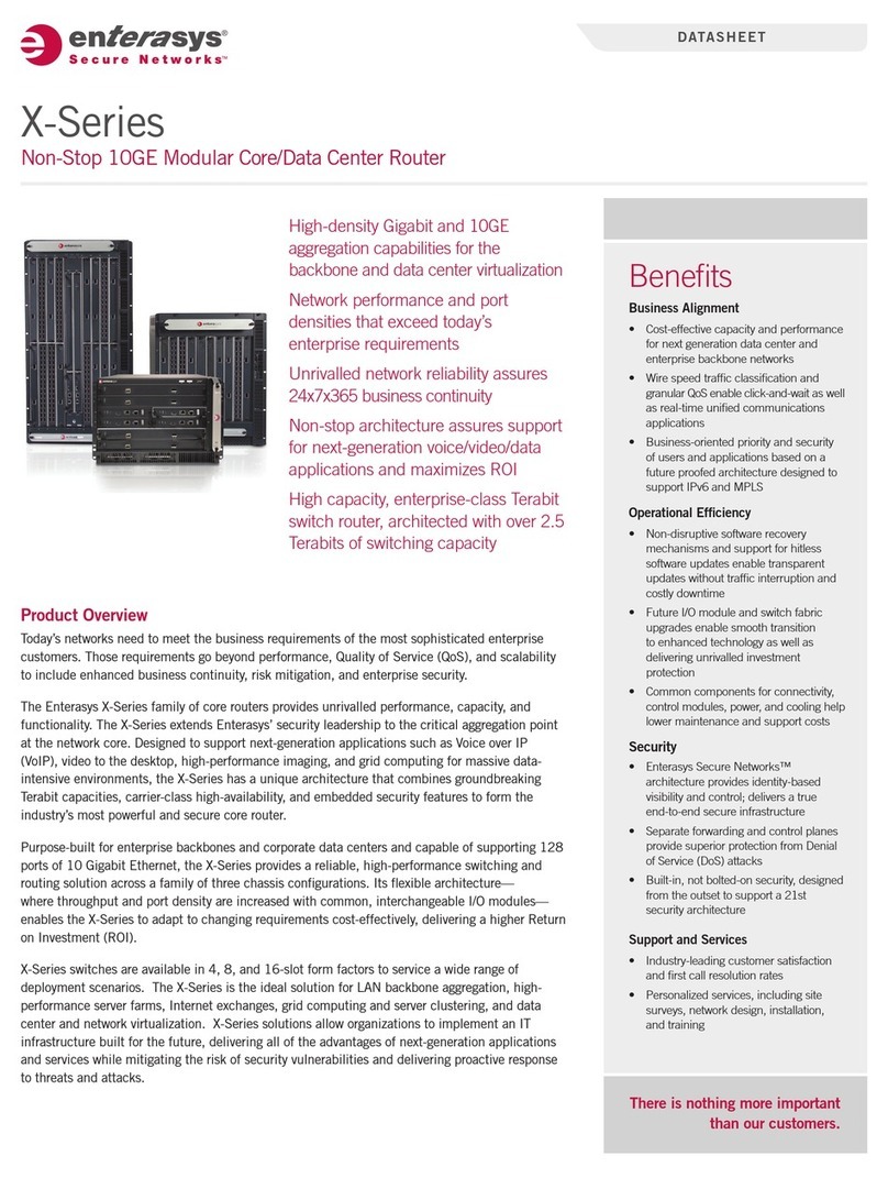 Enterasys X-Series X8 User manual