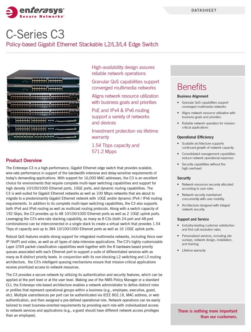 Enterasys SecureStack C3 C3G124-24 User manual