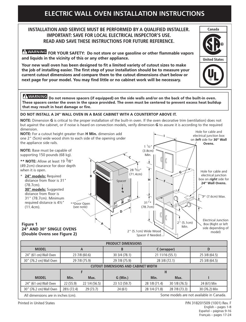 Frigidaire FEB24S5AB installation instructions Frigidaire FEB24S5AB installation instructions