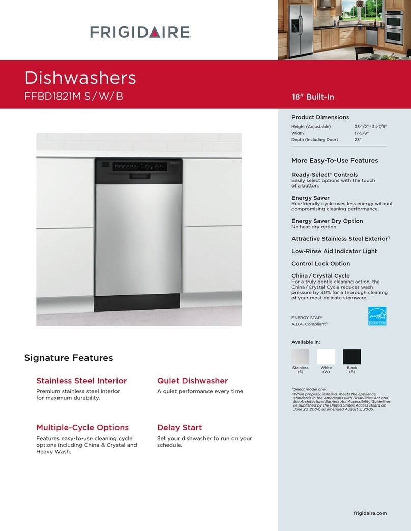 Frigidaire FFBD1821M S User manual