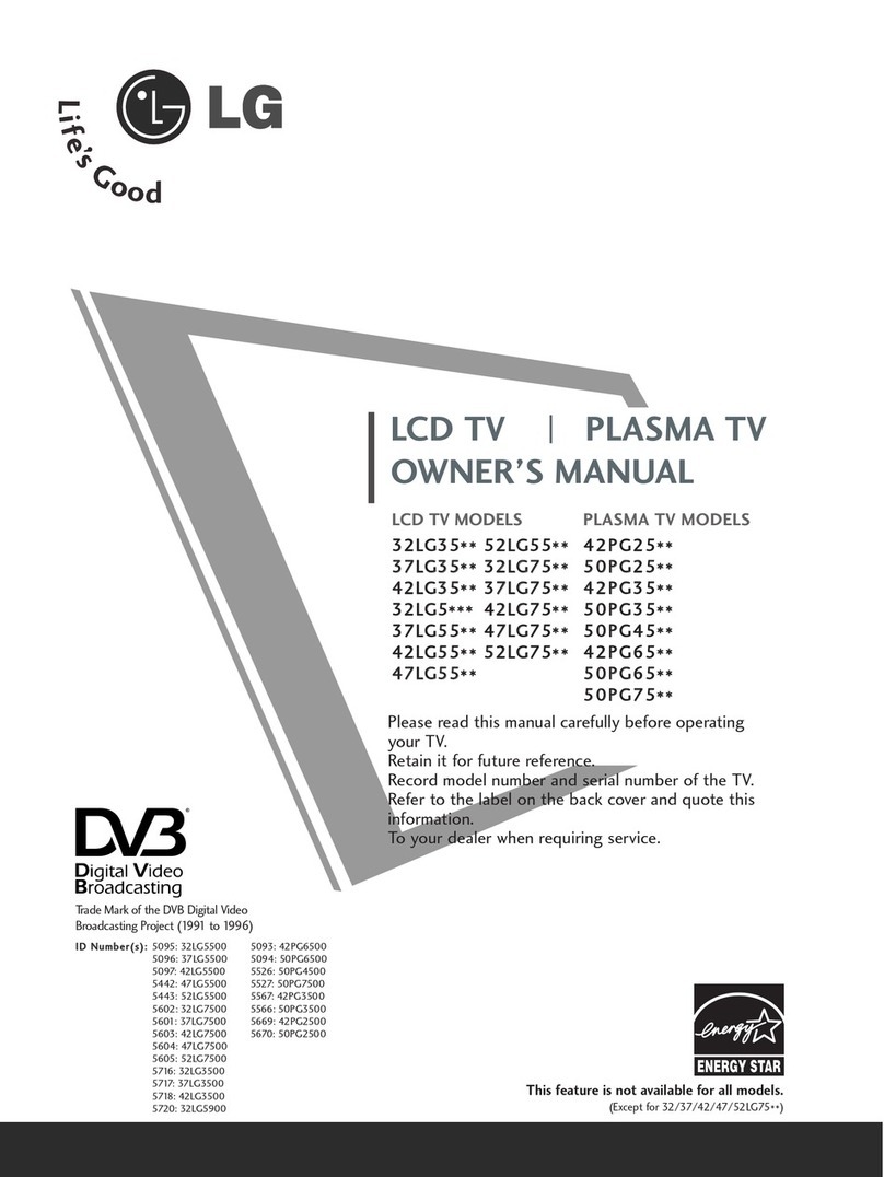 LG 42PG3500 User manual