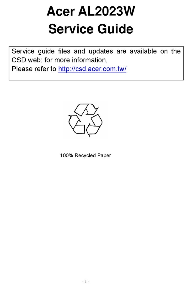 Acer AL2023 User manual