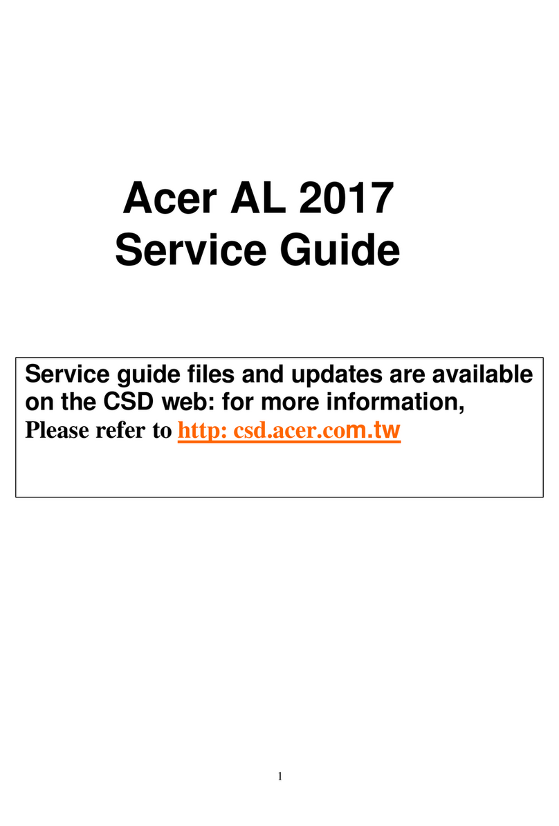 Acer AL2017 User manual Acer AL2017 User manual