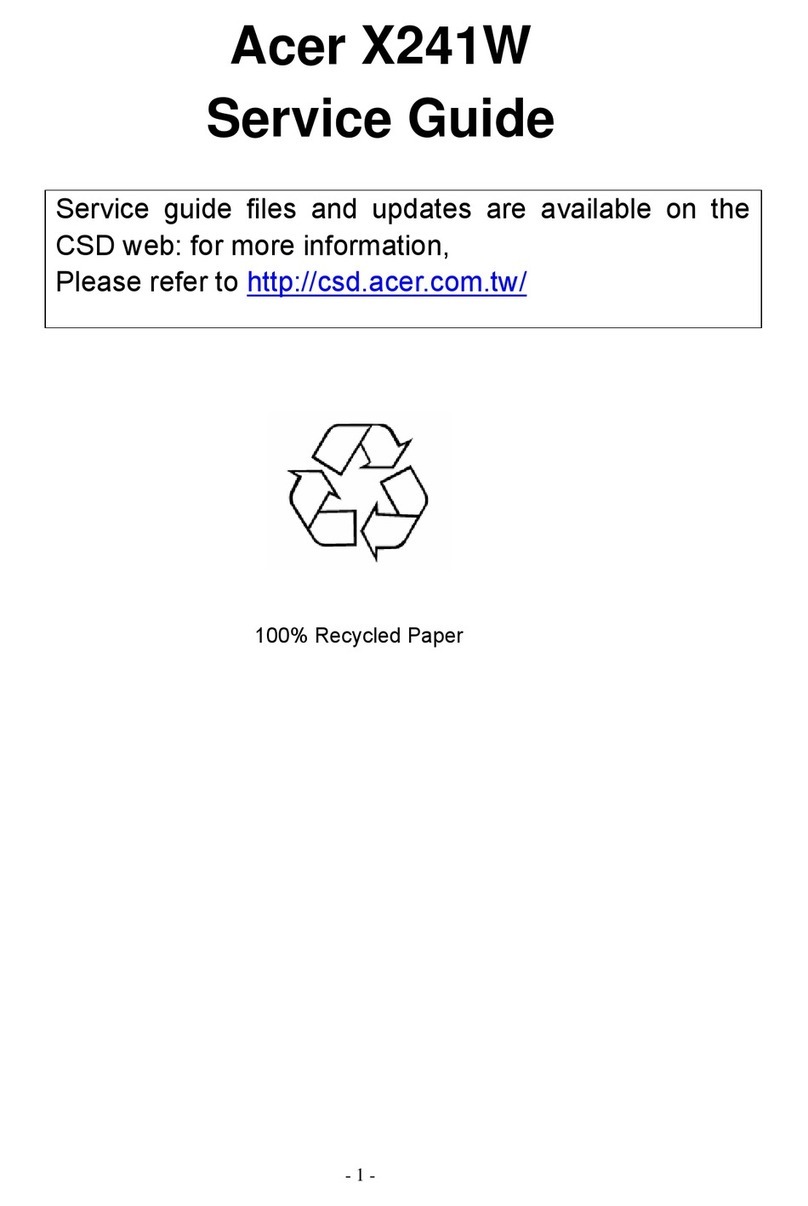 Acer X241 User manual