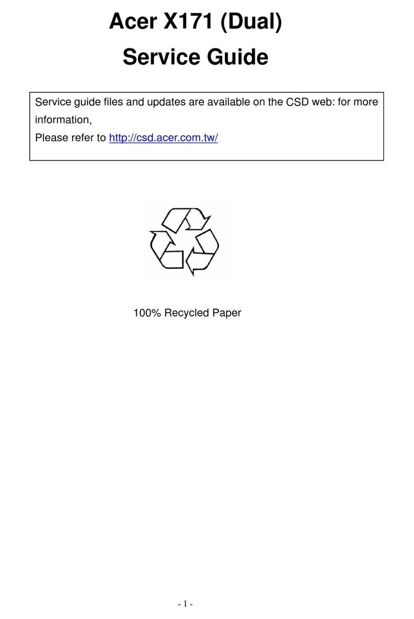 Acer X171 Dual User manual