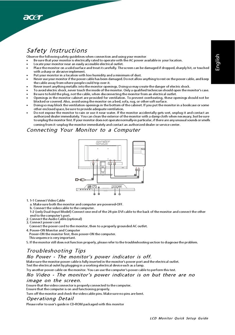 Acer P206HV User manual