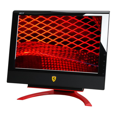 Acer F-20 - Ferrari - 20" LCD Monitor User manual