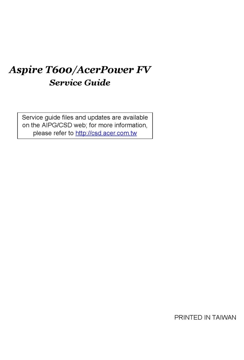 Acer Aspire T600 User manual
