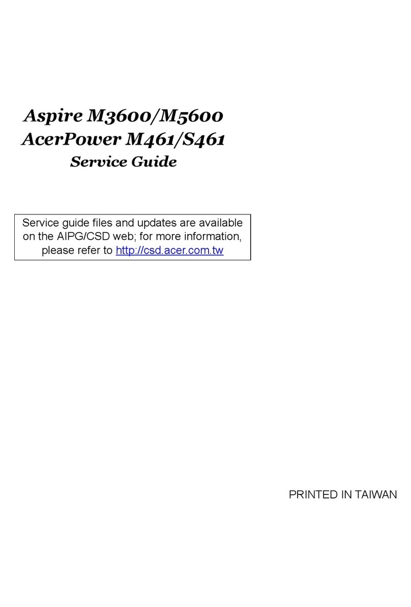 Acer Aspire M3600 Service guide