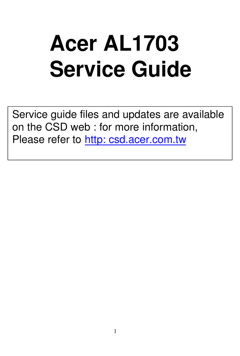 Acer AL1703 User manual